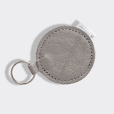 Key Ring Disc | Genuine Leather Pewter Leather Key Ring by Thandana
