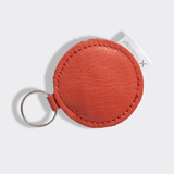 Key Ring Disc | Genuine Leather Red Leather Key Ring by Thandana