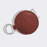 Key Ring Disc | Genuine Leather Tobac Leather Key Ring by Thandana