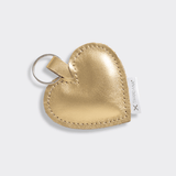 Key Ring Heart | Genuine Leather Gold Leather Key Ring by Thandana