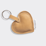 Key Ring Heart | Genuine Leather Hazelnut Leather Key Ring by Thandana