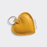 Key Ring Heart | Genuine Leather Mustard Leather Key Ring by Thandana