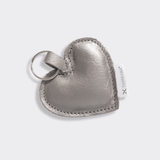 Key Ring Heart | Genuine Leather Pewter Leather Key Ring by Thandana