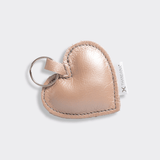 Key Ring Heart | Genuine Leather Rose Gold Leather Key Ring by Thandana