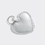Key Ring Heart | Genuine Leather Silver Leather Key Ring by Thandana