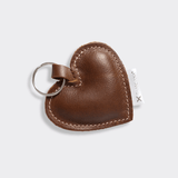 Key Ring Heart | Genuine Leather Tobac Leather Key Ring by Thandana