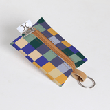 Key Ring | Laminated Fabric Checker - Jet Key Ring by Thandana