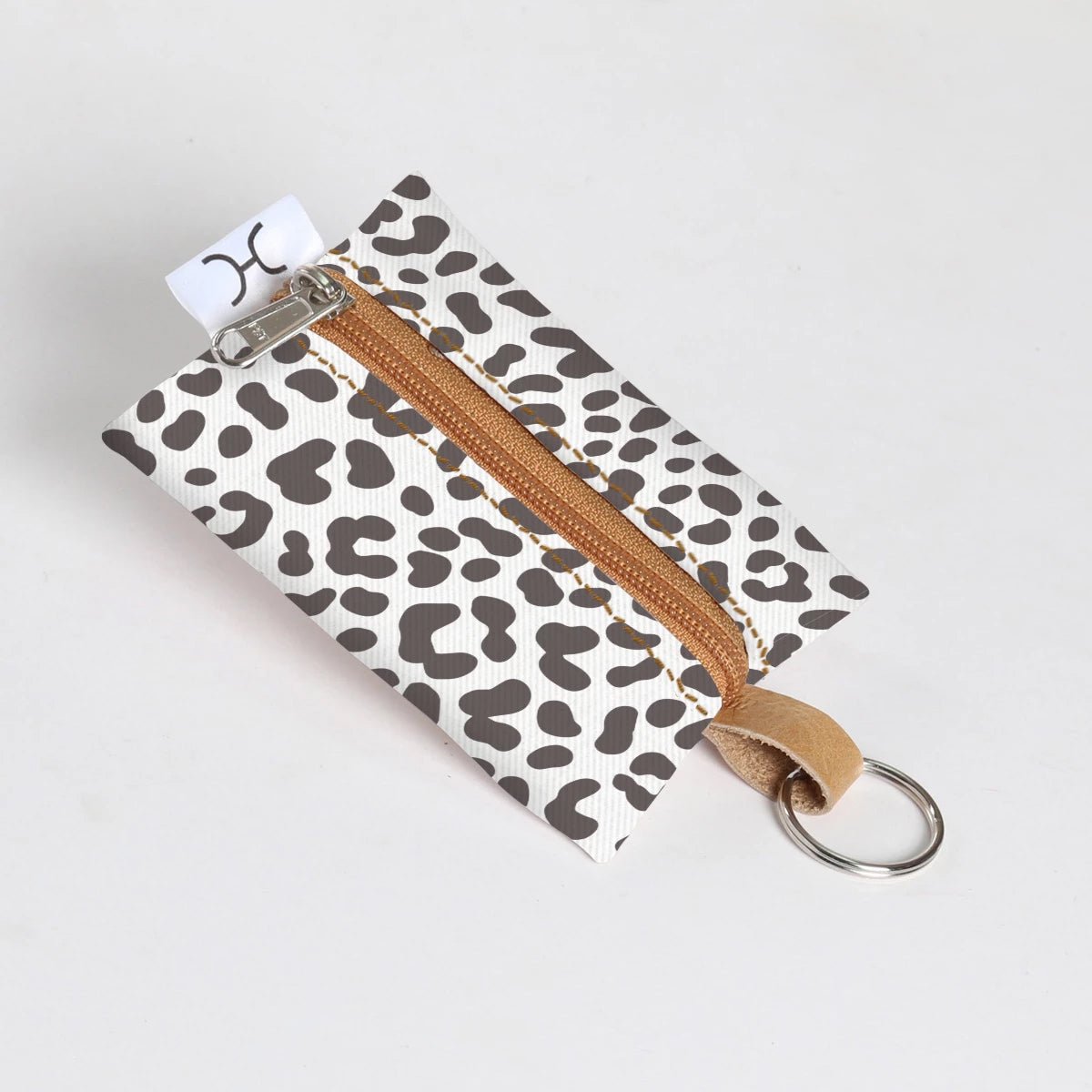 Key Ring | Laminated Fabric Cheetah - White Key Ring by Thandana
