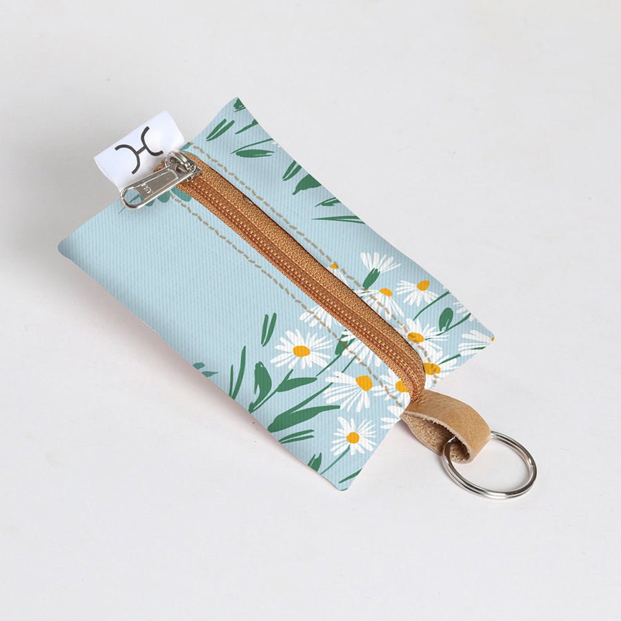 Key Ring | Laminated Fabric Crazy Daisy - Sage Key Ring by Thandana
