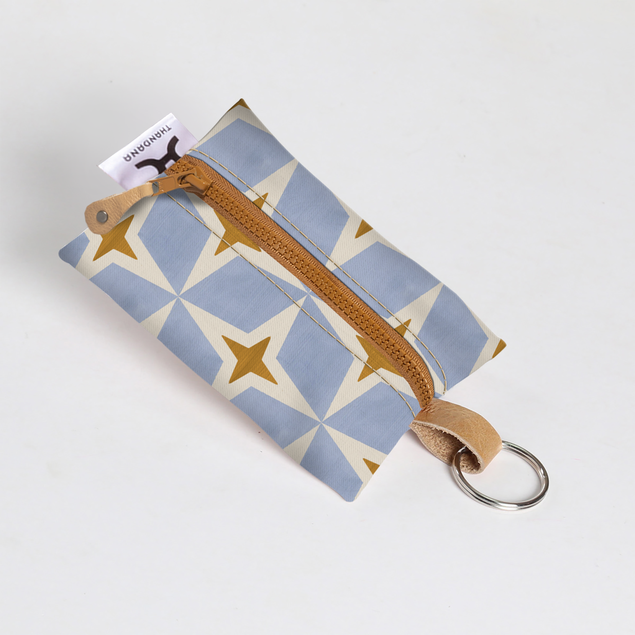 Key Ring | Laminated Fabric Nova - Mist Key Ring by Thandana