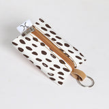Key Ring | Laminated Fabric Seeds - White Key Ring by Thandana