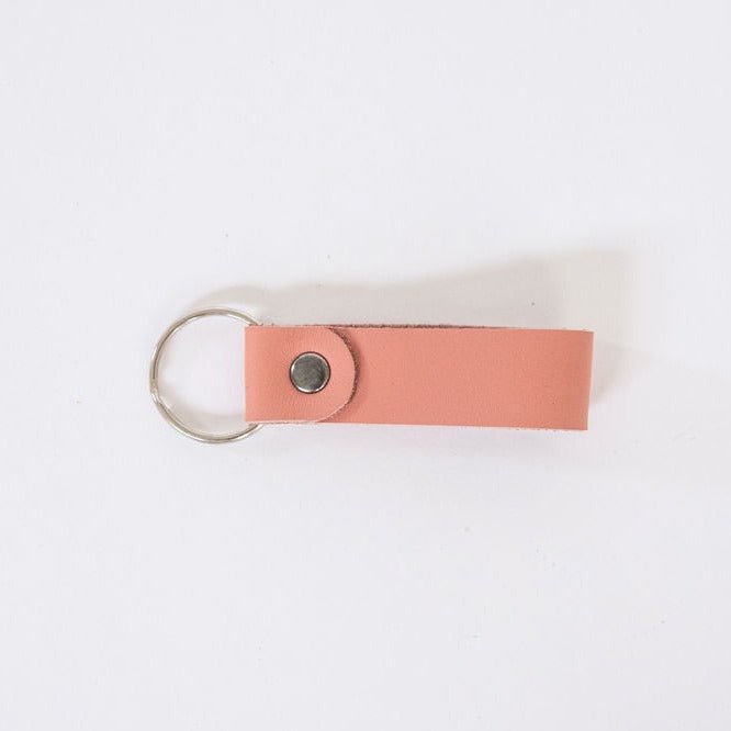 Key Ring Strip | Genuine Leather Blush Leather Key Ring by Thandana