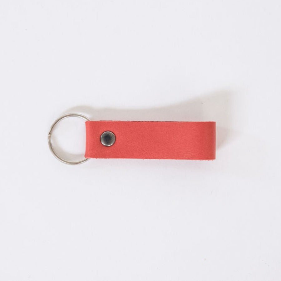 Key Ring Strip | Genuine Leather Red Leather Key Ring by Thandana