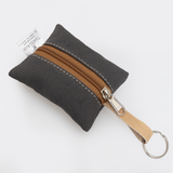 Key Ring | Wax Canvas with Genuine Leather Key Ring by Thandana
