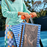 Kids Accessory Pouches 3 in 1 | Laminated Fabric with Genuine Leather Pouch by Thandana