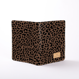 Kids B5 Notebook Hardcover | Laminated Fabric Cheetah - Coffee / Chunky Zip Notebook Cover by Thandana
