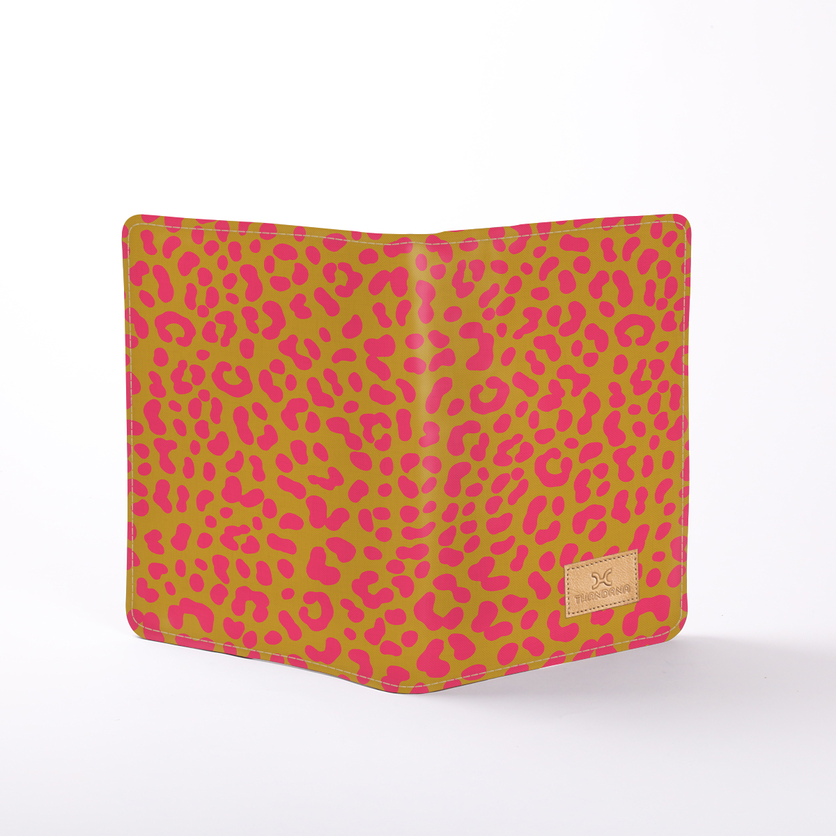 Kids B5 Notebook Hardcover | Laminated Fabric Cheetah - Preppy / Chunky Zip Notebook Cover by Thandana