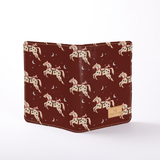 Kids B5 Notebook Hardcover | Laminated Fabric Midnight Pony - Cherry / Chunky Zip Notebook Cover by Thandana