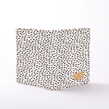 Kids B5 Notebook Hardcover | Laminated Fabric Seeds - White / Chunky Zip Notebook Cover by Thandana