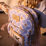 Kids Backpack | Laminated Fabric with Genuine Leather Kids Backpack by Thandana