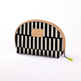 Kids Big Mouth Bag | Laminated Fabric Indie - Pitch / Chunky Zip Make Up Fabric Bag by Thandana