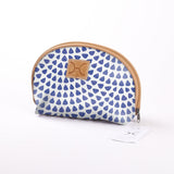 Kids Big Mouth Bag | Laminated Fabric Scale Away with me - Dazzling Blue / Chunky Zip Make Up Fabric Bag by Thandana
