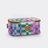 Kids Box Vanity | Laminated Fabric Checker - Preppy Vanity Fabric by Thandana