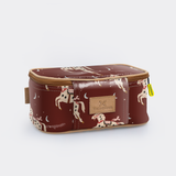 Kids Box Vanity | Laminated Fabric Midnight Pony - Cherry Vanity Fabric by Thandana