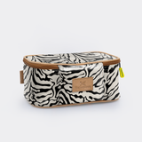 Kids Box Vanity | Laminated Fabric Nomad Stripe - Pitch Vanity Fabric by Thandana