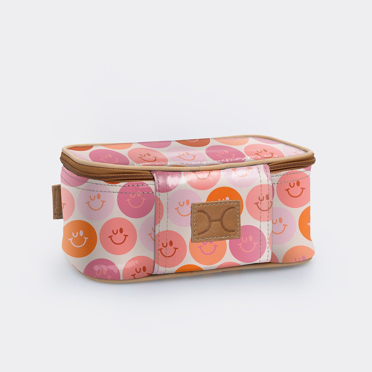 Kids Box Vanity | Laminated Fabric Smiley - Blush Vanity Fabric by Thandana