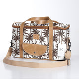 Kids Caddy Cooler | Laminated Fabric with Genuine Leather Palm - Neutral / Chunky Zip Caddy Cooler by Thandana