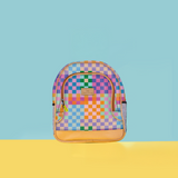 Kids Chubbie Backpack | Laminated Fabric Checker - Preppy Kids Backpack by Thandana