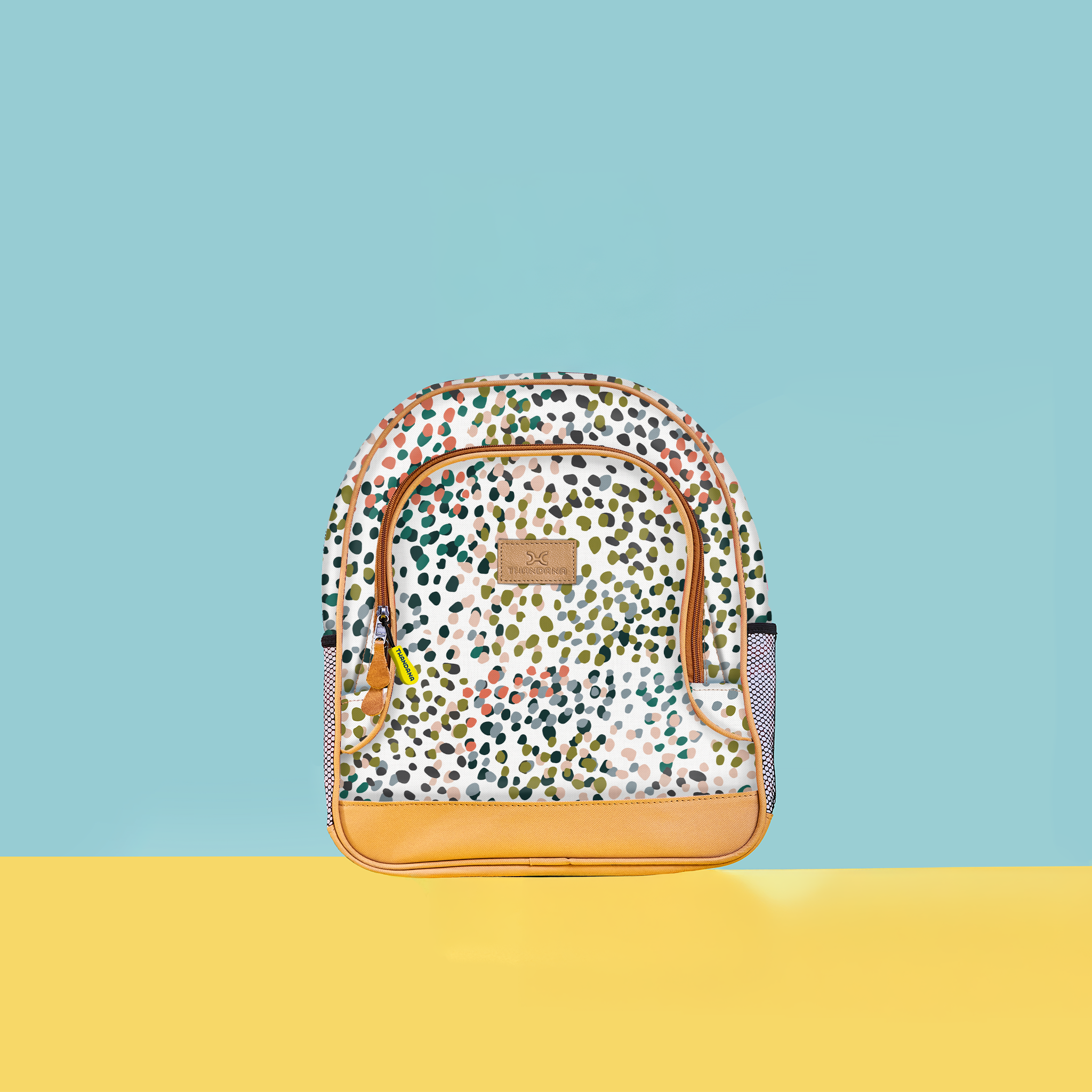Kids Chubbie Backpack | Laminated Fabric Confetti - All About Kids Backpack by Thandana