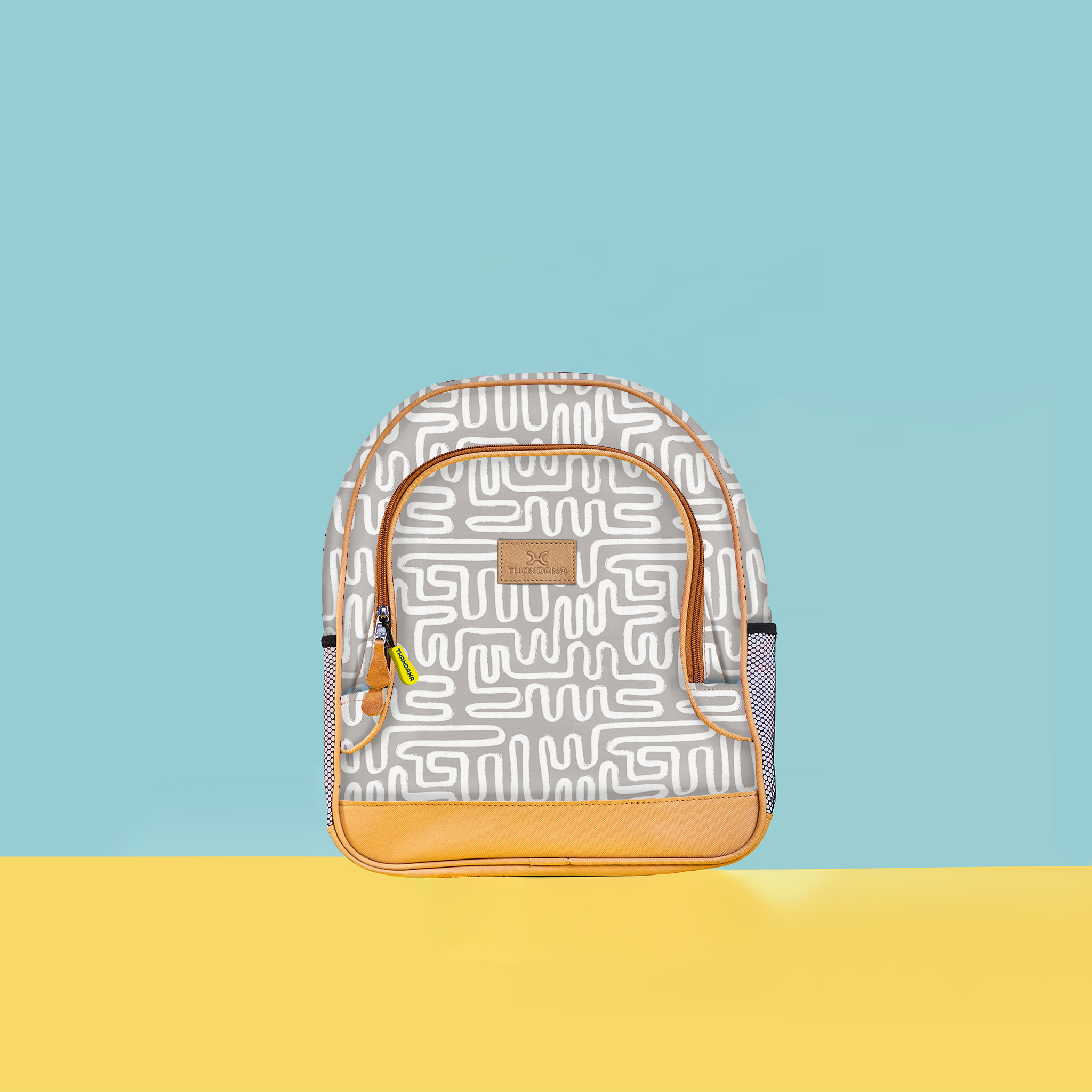 Kids Chubbie Backpack | Laminated Fabric Geo - Moonstruck Kids Backpack by Thandana