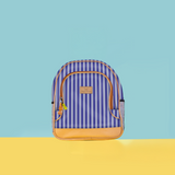 Kids Chubbie Backpack | Laminated Fabric Linear - Jet Kids Backpack by Thandana