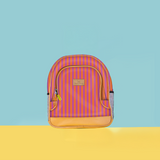 Kids Chubbie Backpack | Laminated Fabric Linear - Preppy Kids Backpack by Thandana