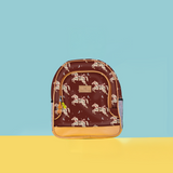 Kids Chubbie Backpack | Laminated Fabric Midnight Pony - Cherry Kids Backpack by Thandana