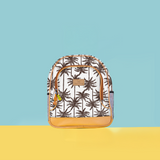 Kids Chubbie Backpack | Laminated Fabric Palm - Neutral Kids Backpack by Thandana