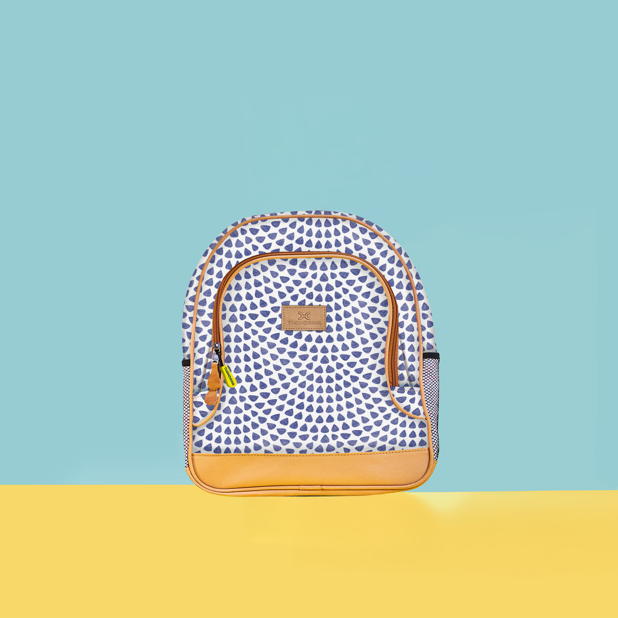 Kids Chubbie Backpack | Laminated Fabric Scale Away with me - Dazzling Blue Kids Backpack by Thandana