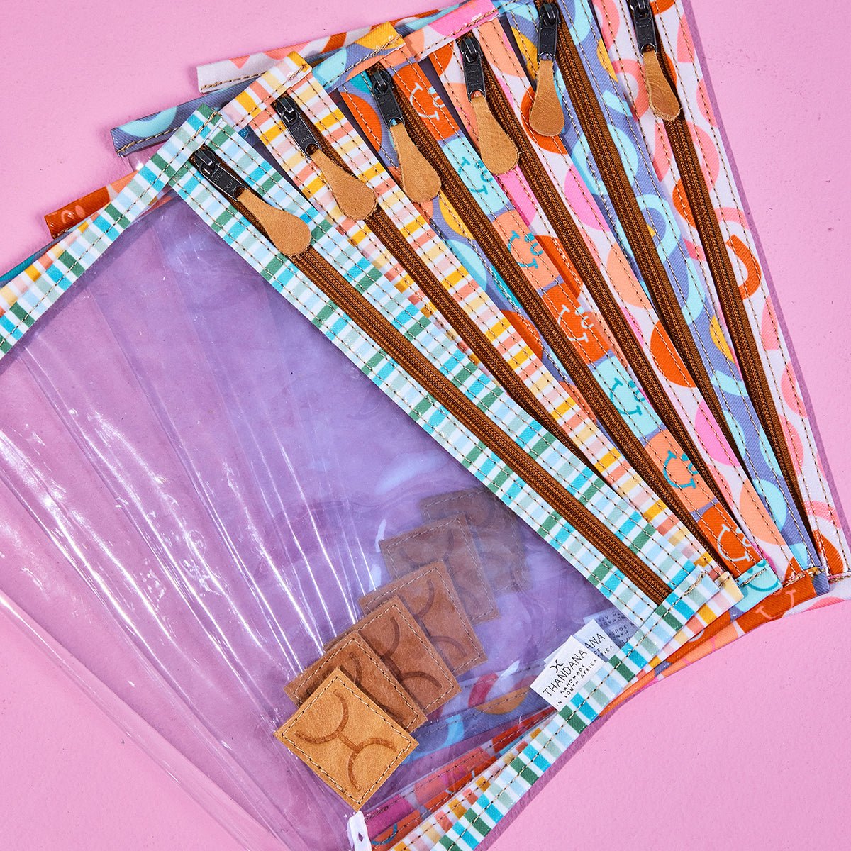 Kids Clear A4 Pouch | Laminated Fabric Pouch by Thandana