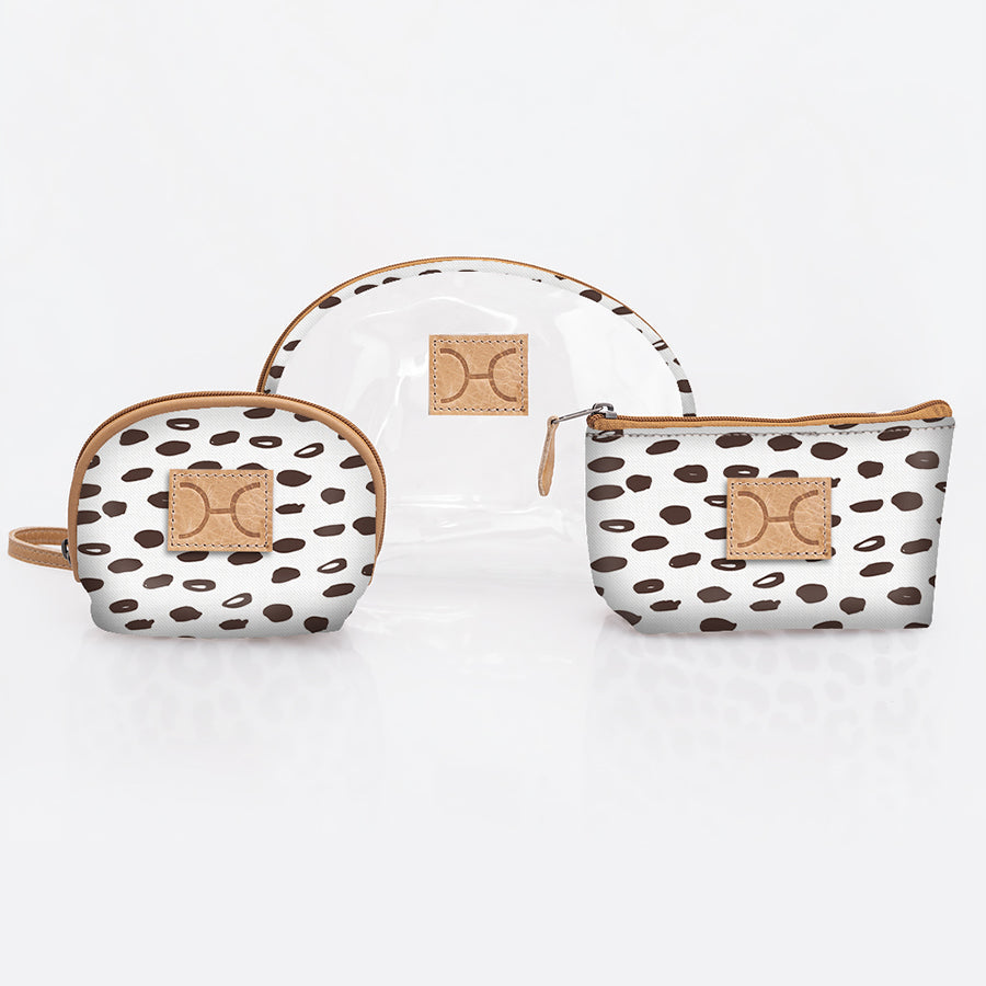 Kids Clear Big Mouth Set | Laminated Fabric Seeds – White Vanity Fabric by Thandana