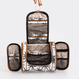 Kids Compact Travel Vanity | Laminated Fabric with Genuine Leather Vanity Fabric by Thandana