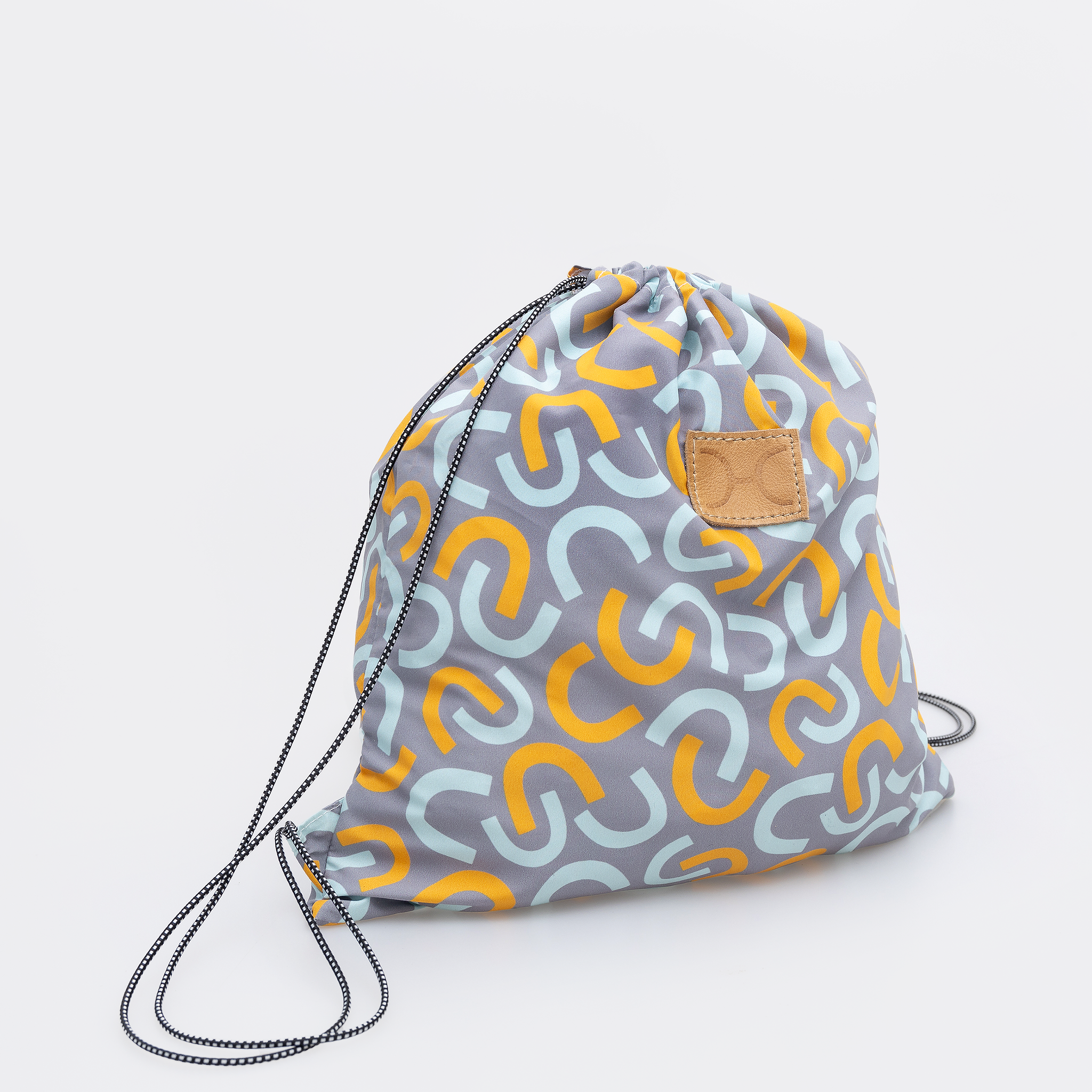 Kids Drawstring | Fabric Bag Lucky - Jet Kids Backpack by Thandana