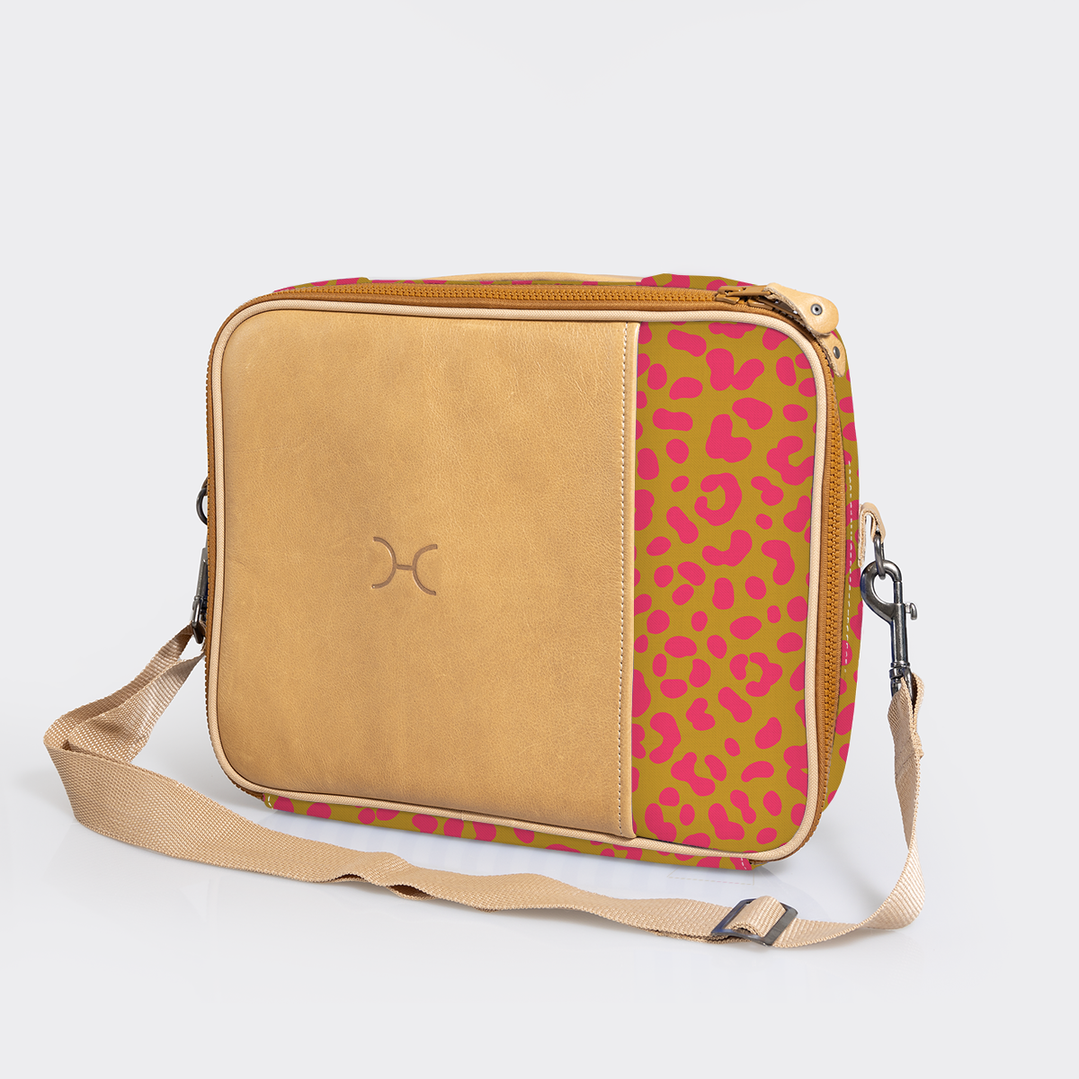 Kids Essential Laptop Bag 13’ | Laminated Fabric with Genuine Leather Laptop Fabric Bag by Thandana