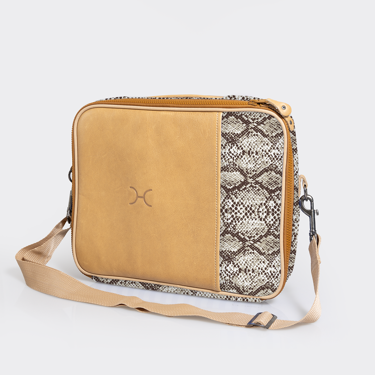 Kids Essential Laptop Bag 13’ | Laminated Fabric with Genuine Leather Laptop Fabric Bag by Thandana