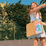 Kids Essential Laptop Bag 13’ | Laminated Fabric with Genuine Leather Laptop Fabric Bag by Thandana