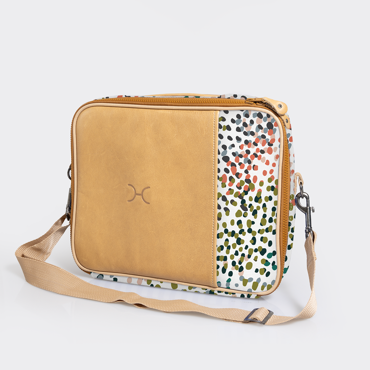 Kids Essential Laptop Bag 13’ | Laminated Fabric with Genuine Leather Laptop Fabric Bag by Thandana