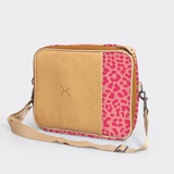 Kids Essential Laptop Bag 13’ | Laminated Fabric with Genuine Leather Laptop Fabric Bag by Thandana