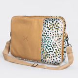 Kids Essential Laptop Bag 15’ | Laminated Fabric with Genuine Leather Confetti - All About Laptop Fabric Bag by Thandana