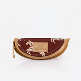 Kids Glasses Case | Laminated Fabric Midnight Pony - Cherry / Chunky Zip Glasses Case by Thandana